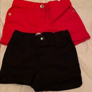 2 pairs of jean shorts girl size 2T